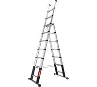 Scala telescopica 3 m con funzone 3-in-1 di TELESTEPS I Made in Sweden I Combi Line I Scala a cavalletto multifunzione con design premium brevettato I Profilo antiscivolo I EN 131 I 72430-681