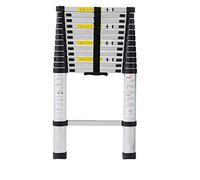 Scala telescopica 320 cm in alluminio antiscivolo pieghevole per interni ed esterni - Scala dritta versatile sicura per uso domestico e professionale