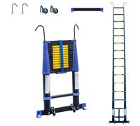 Scala telescopica 4,4m TELESCOVA14+, Alluminio, Pieghevole, Estensibile, Multi-funzione, Altezza di lavoro max 5,3m, Ganci Rimovibili, Garanzia 5 anni