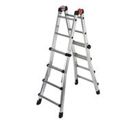 SCALA TELESCOPICA 4+5 PEPPINA - IN ALLUMINIO 8+9 - max 520 cm - Made in Italy G