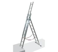 Scala Telescopica a 3 Rampe in Alluminio - Facal Euro Stilo - Tripla e Trasforma
