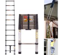 Scala telescopica da 3,2 M Scala telescopica multiuso in acciaio inossidabile da 10,5 piedi Scala a soppalco robusta portatile allungabile con EN131