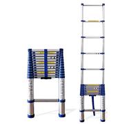 Scala telescopica da 7,9 m - Scala estensibile pieghevole per camper, loft, casa, mansarda, capacità di carico 150 kg, leggera e portatile, ideale per tutte le vostre esigenze