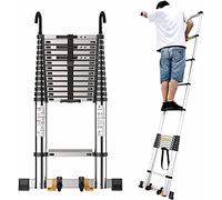 Scala telescopica estensibile, design pieghevole con ganci per una facile conservazione, supporta fino a 150 kg, ideale per tenda sul tetto e accesso al loft di casa