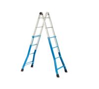 Scala telescopica Everest - 4 + 4 gradini - in acciaio - Garden Friend