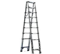 Scala telescopica in acciaio inossidabile scaletta di sollevamento pieghevole multifunzionale a spina di pesce stembrounk556. 8durante