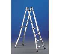 SCALA TELESCOPICA IN ALLUMINIO 11+11 H2,82 E 5,80