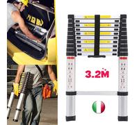 Dayplus® 3,2M Scala Telescopica Pieghevole Multiuso Allungabile Scaletta Allumin