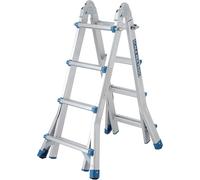 Scala telescopica in alluminio 3.98 MT Leggera 4x4 Multiuso Multifunzione Pieghevole a Libretto