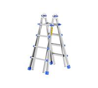 Colombo Scala EIFFEL 5+5 In Alluminio Altezza Massima 4,6 M Gradini Zigrinati