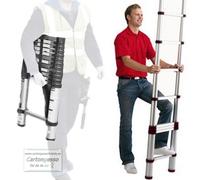 Scala telescopica in alluminio Carico Massimo 150 Kg