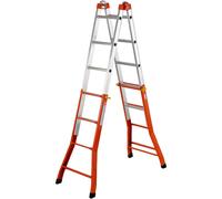Scala telescopica in alluminio multif Peppina MIX 4+5 gradini P max 100 kg