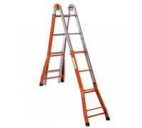 SCALA TELESCOPICA ACCIAIO 4+5 PIOLI GIERRE PEPPINA PORTATA MAX 100kg