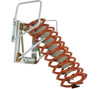 Scala Telescopica per Mansarda per Uso Domestico Scala per Mansarda per Montaggio A Parete Scala Pieghevole per Impieghi Gravosi, B, 3.6-4m/142-160in