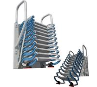 Scala telescopica per soppalco con il - Design pieghevole salvaspazio regolabile per un facile accesso a soffitte, tetti, giardini e spazi alti, portatile e durevole