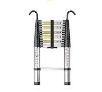 Scala telescopica pieghevole allungabile in alluminio resistente alta 8 m, 7, 6, 5, 4, 3, 2, 1 con ganci - portatile multiuso(1.4m/2.6ft)