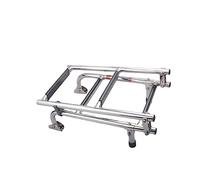Scala telescopica pieghevole, pedale for scaletta d'imbarco for navi da lancio for yacht in motoscafo in acciaio inossidabile, hardware marino,Resistente alla corrosione(Three ladders)