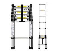 Scala telescopica portatile per soffitta, Scala telescopica in alluminio regolabile da 1,4 m a 8, supporta 150 kg, portatile, for interni ed esterni(6.6m/21.6ft)