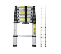 Scala telescopica portatile per soffitta, Scala telescopica portatile in lega di alluminio da 330 libbre for interni/esterni, diverse misure 4,5 piedi a 20,3(5.8m/19ft)