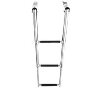 Scala telescopica regolabile in acciaio inox a 3 gradini for barche, scaletta da bagno for yacht e piscina