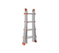 Scala Telescopica Alluminio 8+8 gradini Squadra MARCHETTI