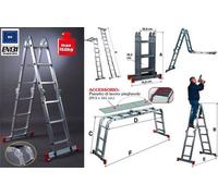 SCALA TRABATTELLO MULTIPOSIZIONE FACAL HOBBY 6 ALLUMINIO