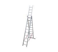 Facal SCALA IN ALLUMINIO A 3 ELEMENTI STILO Gradini N°3x10 H max cm. 622