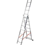 Scala trasformabile in alluminio Modula tripla 3x7 gradini P max 150 kg