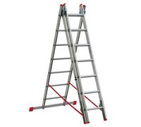 Scala triplice regolabile ed estensibile in alluminio lung. max 3.44 mt