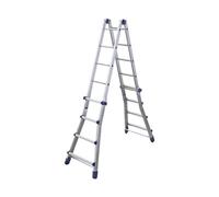 Facal SCALA TELESCOPICA IN ALLUMINIO BRIKOBLU Gradini N3+3 H max cm. 288