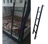 Scala universale per letto a castello in metallo nero, adatta per camper e letti 114,3 cm/127 cm/139,7 cm/149,9 cm di altezza, durevole, leggera, facile installazione, perfetta per soluzioni