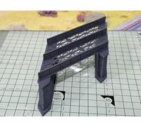 Scala Z 45 Gradi Doppio Pista Ferro Travi Ponte Model Railway Layout 1:220 Scala