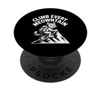 Scalare ogni avventura di gatto Meowntain PopSockets PopGrip Adesivo
