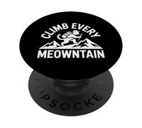Scalare ogni escursione per gatti Meowntain PopSockets PopGrip Adesivo