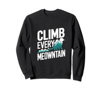 Scalare Ogni Escursionista Divertente Gatto Meowntain Felpa