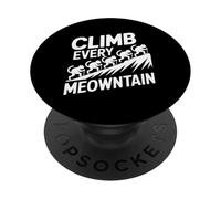 Scalare tutti gli amanti dei gatti Meowntain PopSockets PopGrip Adesivo