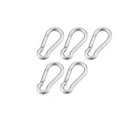 scalata di montagna, Moschettone a molla multifunzionale in acciaio inossidabile 316 M4 M5 M6 M7 M8 con gancio ad anello di bloccaggio rapido(5pcs,M8)