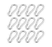 scalata di montagna, Moschettone a molla multifunzionale in acciaio inossidabile 316 M4 M5 M6 M7 M8 con gancio ad anello di bloccaggio rapido(12pcs,M8)