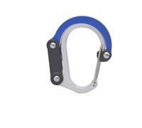 scalata di montagna, Moschettone con gancio rotante, clip ibrida for attrezzi, clip resistenti senza bloccaggio for campeggio, pesca, escursionismo, viaggi, zaino.(Blue)