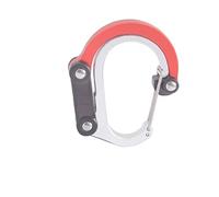 scalata di montagna, Moschettone con gancio rotante, clip ibrida for attrezzi, clip resistenti senza bloccaggio for campeggio, pesca, escursionismo, viaggi, zaino.(Red)