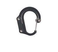 scalata di montagna, Moschettone con gancio rotante, clip ibrida for attrezzi, clip resistenti senza bloccaggio for campeggio, pesca, escursionismo, viaggi, zaino.(Black)