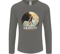 Scalata Gravità Non Ha Exist Divertente Climber Uomo Maniche