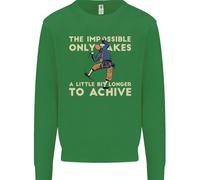 Scalata The Impossible Divertente Climber Bambini Felpa Maglione