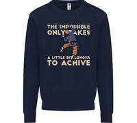 Scalata The Impossible Divertente Climber Bambini Felpa Maglione