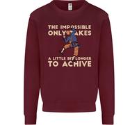 Scalata The Impossible Divertente Climber Bambini Felpa Maglione