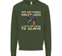 Scalata The Impossible Divertente Climber Bambini Felpa Maglione