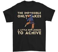 Scalata The Impossible Divertente Climber Uomo T-Shirt 100% Cotone