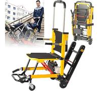 Scalatore Elettrico Cingolato - Capacità Di Carico: 353 Libbre, Sedia a Rotelle Manuale per Salire Le Scale per Anziani Disabili - Ausili per La Deambulazione Regolabili