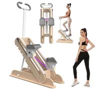 Scalatore per scale, pieghevole, verticale, per allenamento completo, 4 angoli regolabili, 6 impostazioni di altezza, con manubrio e pedali regolabili