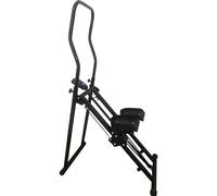 Scalatore verticale, attrezzatura per esercizi stepper per scale, con manubrio e pedali regolabili, strumento intelligente a LED, macchina per allenamento completo del corpo, nero